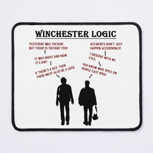 Item preview, Supernatural Winchester Logic designed and sold by GiantSquid1.