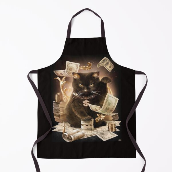 Artikelvorschau, Black Cat Cash Rolling In The Money Black entworfen und verkauft von Rowena Jones.