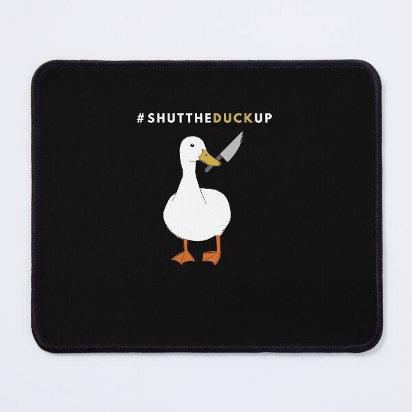 Item preview, Duck with Knife - Shut the Duck up - Funny Duck Quotes designed and sold by CircaModern.
