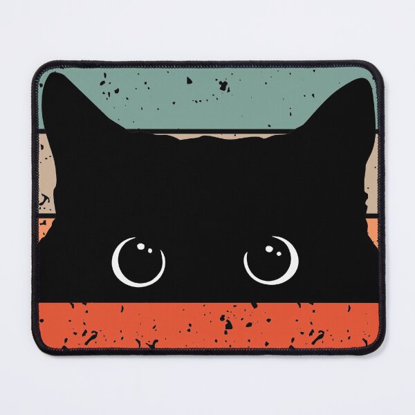 Item preview, Black Cat Peeking Vintage designed and sold by Mozaixtreme.