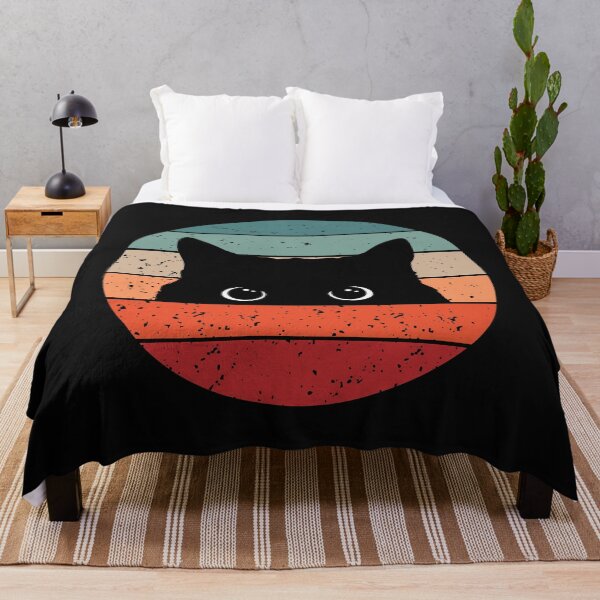 Item preview, Black Cat Peeking Vintage designed and sold by Mozaixtreme.