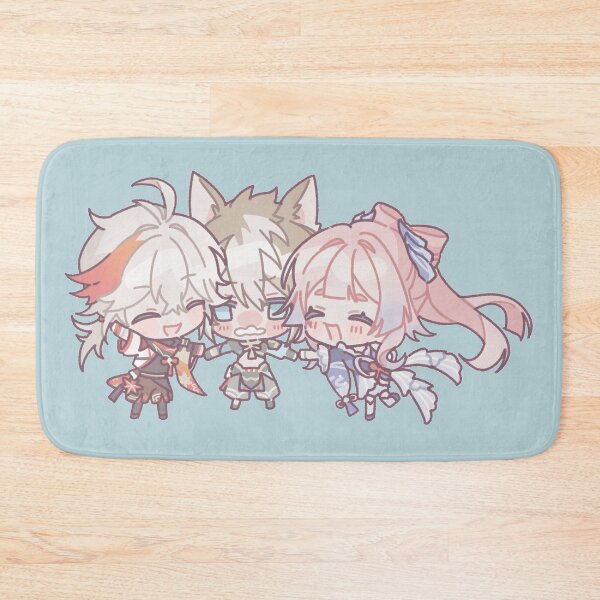 Item preview, Genshin Impact Chibi Gorou,  Kokomi, and Kazuha  designed and sold by NewEraMutant.