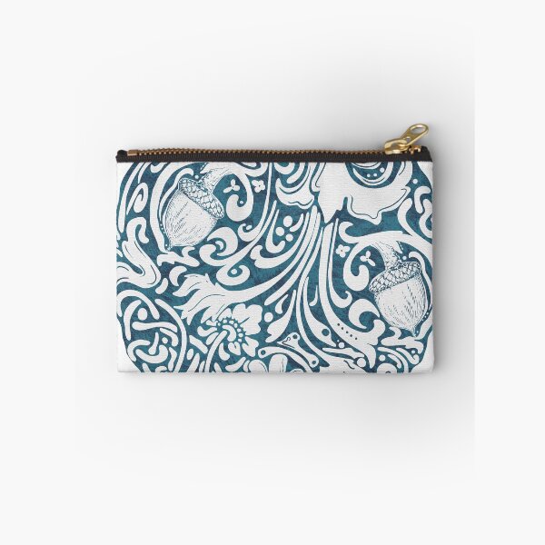 Item preview, Autumn Leaves and Acorn Motif in Blue designed and sold by Sheri42.