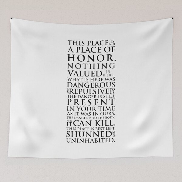 Item preview, This Is Not A Place of Honor designed and sold by sudo999.