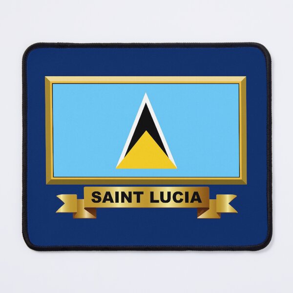 Item preview, SAINT LUCIA Flag Gifts, Masks, Stickers & Products (N) designed and sold by mpodger.