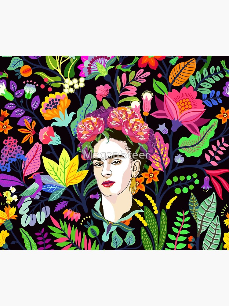 Thumbnail 5 of 5, Mouse Pad, Frida in Bloom designed and sold by MeganSteer.