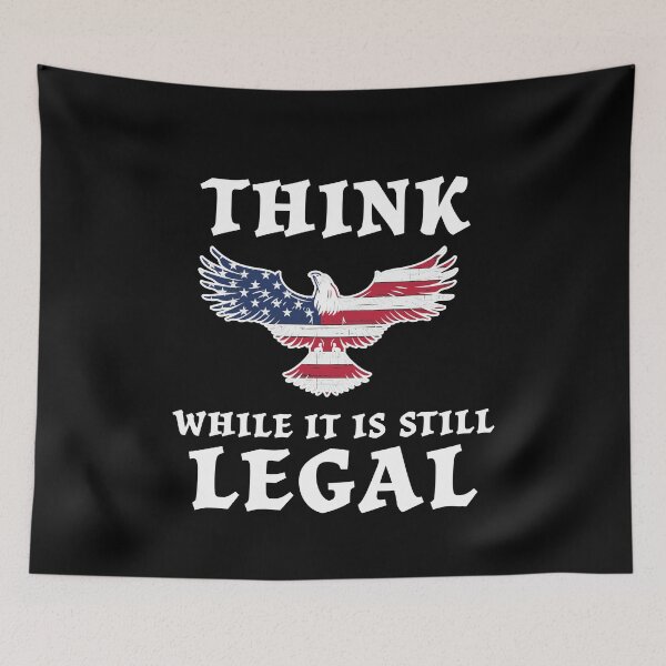 Item preview, Patriotic Eagle Flag Think Legal designed and sold by RoguePixel.