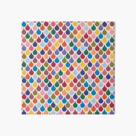 Artikel-Vorschau von "Psychedelische Regentropfen" Bunter grafischer Regenbogen-Reptil-Op-Art-abstrakter Designer-Druck, designt und verkauft von victoriabdesign.