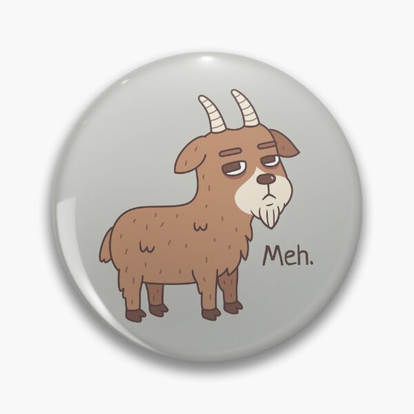 Item preview, Goat Meh Funny Doodle designed and sold by rustydoodle.