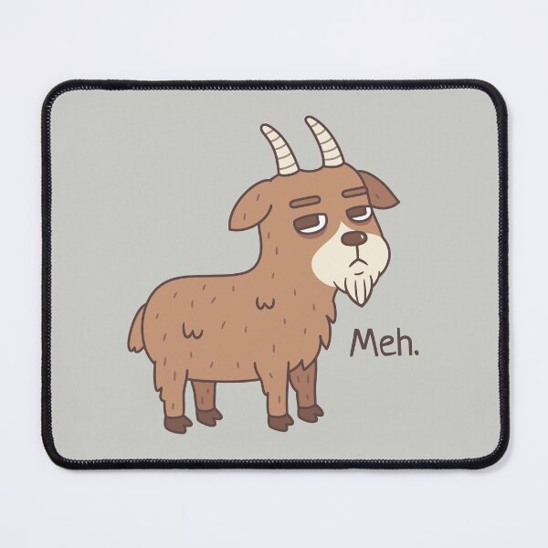 Item preview, Goat Meh Funny Doodle designed and sold by rustydoodle.