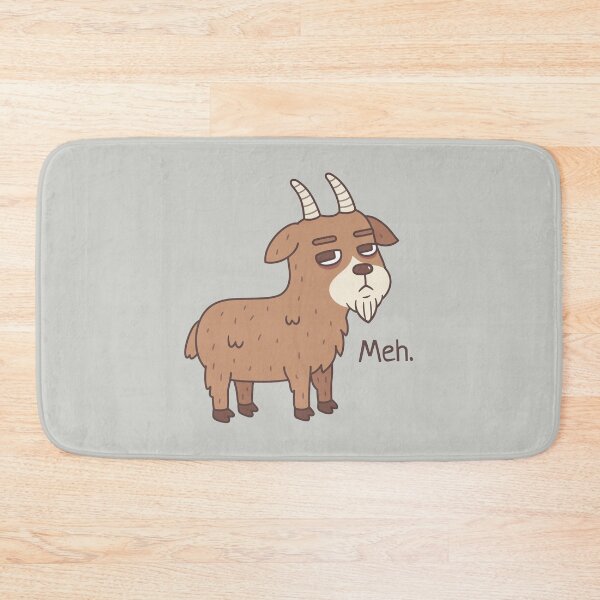 Item preview, Goat Meh Funny Doodle designed and sold by rustydoodle.