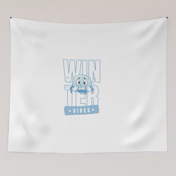 Item preview, Winter Vibes (White & Blue) designed and sold by Darkened Ridge Designs.