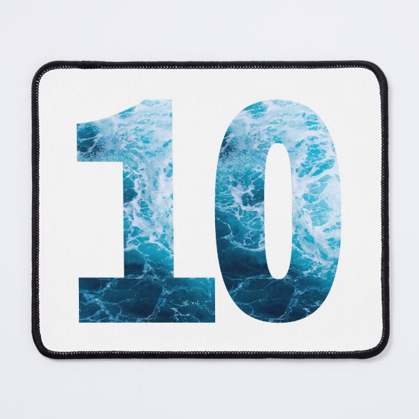 Item preview, Ocean Waves Number 10 designed and sold by LiveAndGlow.