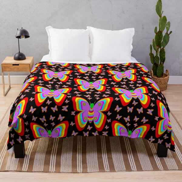 Aperçu de l'œuvre Papillon mignon aux couleurs vives sourit créée et vendue par Astralia.