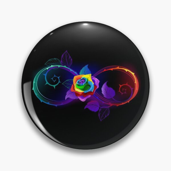 Item preview, Bright Infinity with Rainbow Rose designed and sold by Blackmoon9.