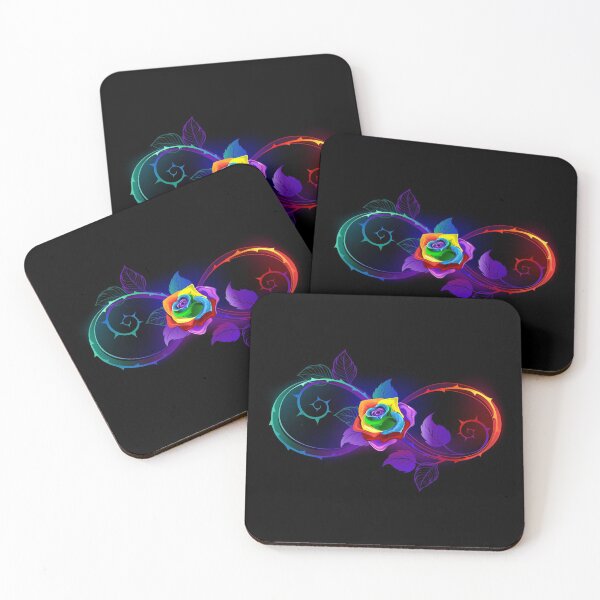 Item preview, Bright Infinity with Rainbow Rose designed and sold by Blackmoon9.