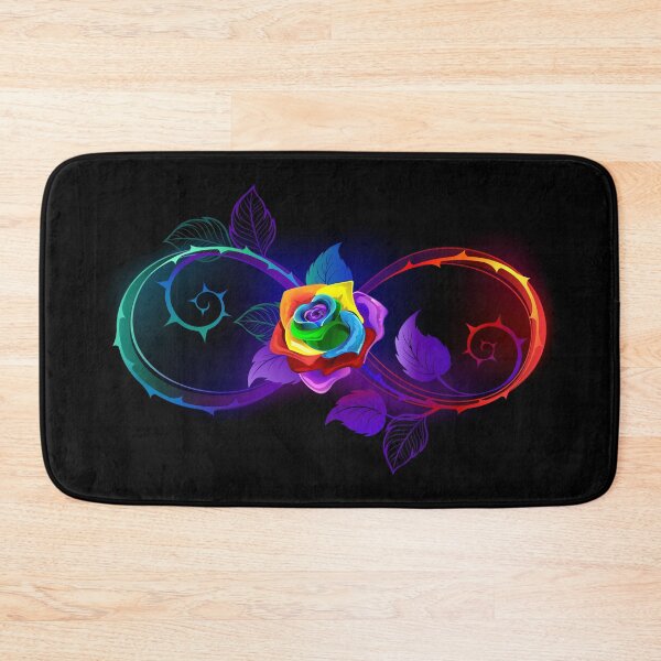 Item preview, Bright Infinity with Rainbow Rose designed and sold by Blackmoon9.