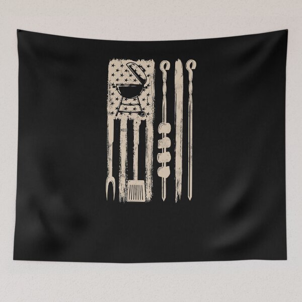 Item preview, Diseño de barbacoa de parrilla para fumar y barbacoa bandera de EE. UU. designed and sold by NiebelAlizeah.