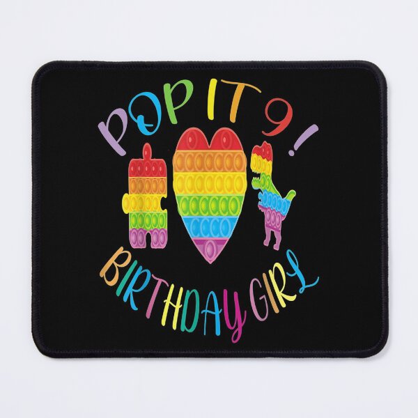 Artikelvorschau, 9. Fidget pop it Geburtstagsparty für Mädchen Neun 9 Jahre entworfen und verkauft von KajaSzulc.