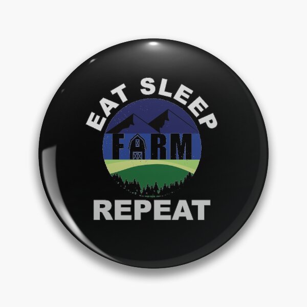 Item preview, Eat Sleep Farm Repeat designed and sold by FridPix.