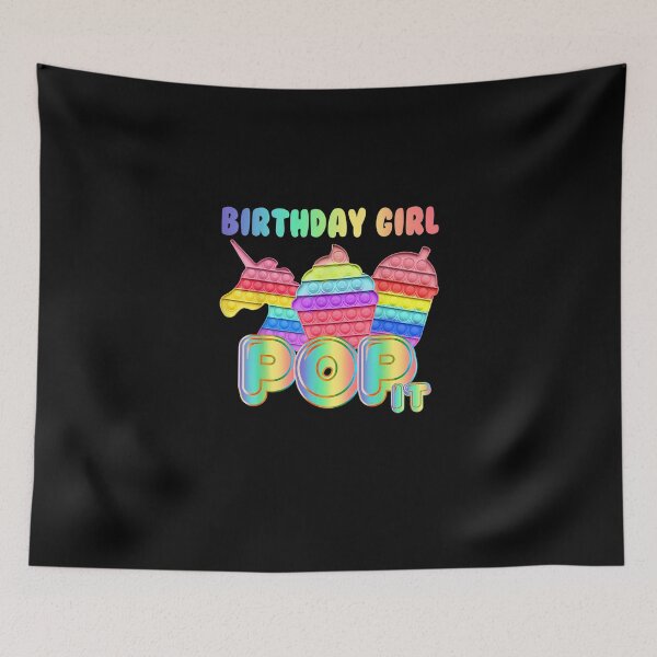 Item preview, Birthday girl pop it unicorn girl pop it birthday gift designed and sold by KajaSzulc.