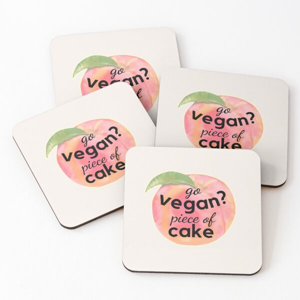 Item preview, Go Vegan Piece Of Cake - Vegan Lifestyle Animal Rights designed and sold by ViewerEqualsPhoton.