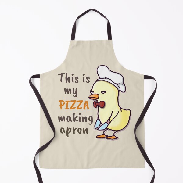 Item preview, This Is My Pizza Making Custom Item Word - Kawaii Duck With a Knife designed and sold by ViewerEqualsPhoton.