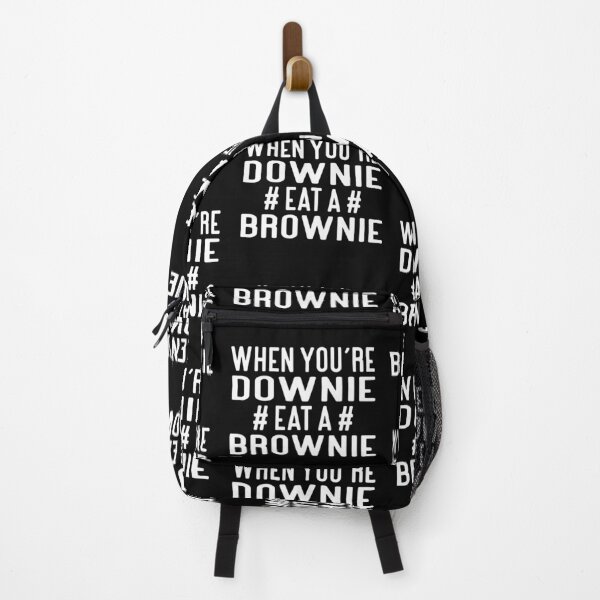 Item preview, When You Are Downie Eat A Brownie Typography Quote in Normal Style - Funny designed and sold by Vasabi88.