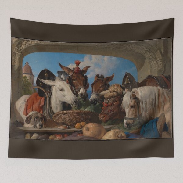 Item preview, A Group of Animals - Geneva by David Roberts (commission by Sir Edwin Henry Landseer) designed and sold by Amanda1775.
