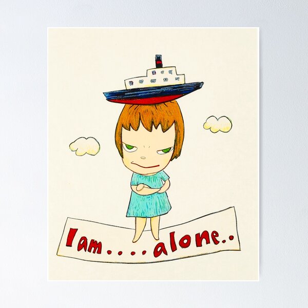Item preview, Yoshitomo Nara Iam Alone Tshirt - Yoshitomo Nara Iam Alone Poster designed and sold by odincap.