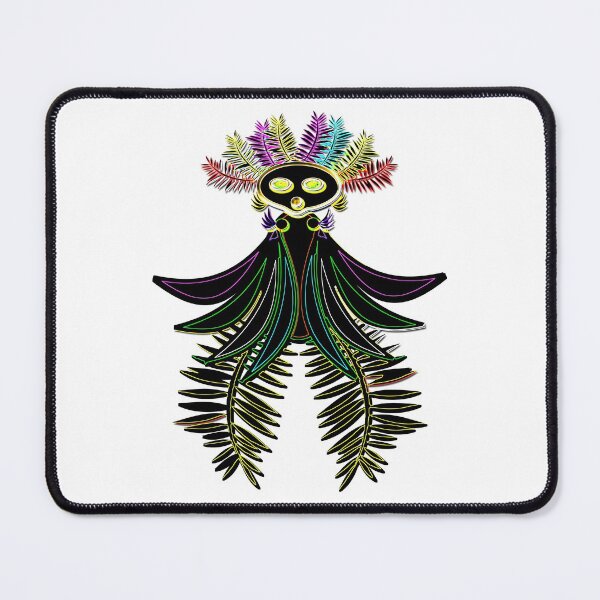 Item preview, The black bird of paradise with fluorescent feathers designed and sold by Astralia.