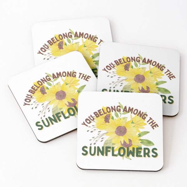 Item preview, You Belong Among the Sunflowers | Watercolor Wildflower Gift for Her designed and sold by MiaDelelai.