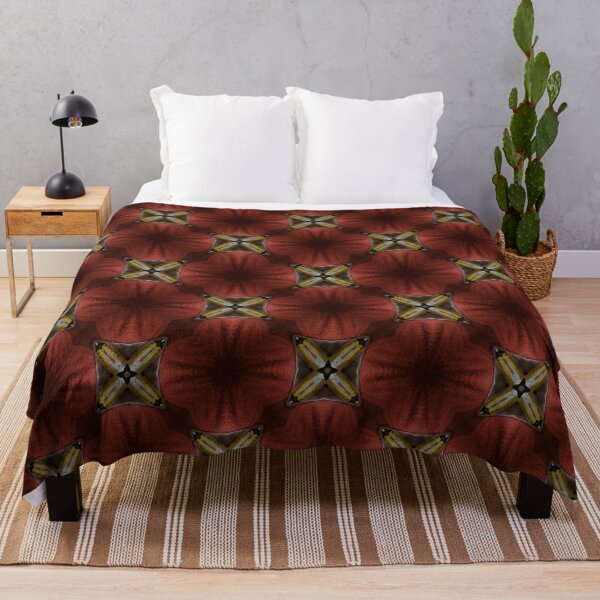 Item preview, Red and black repeating geometric pattern designed and sold by RoguePixel.