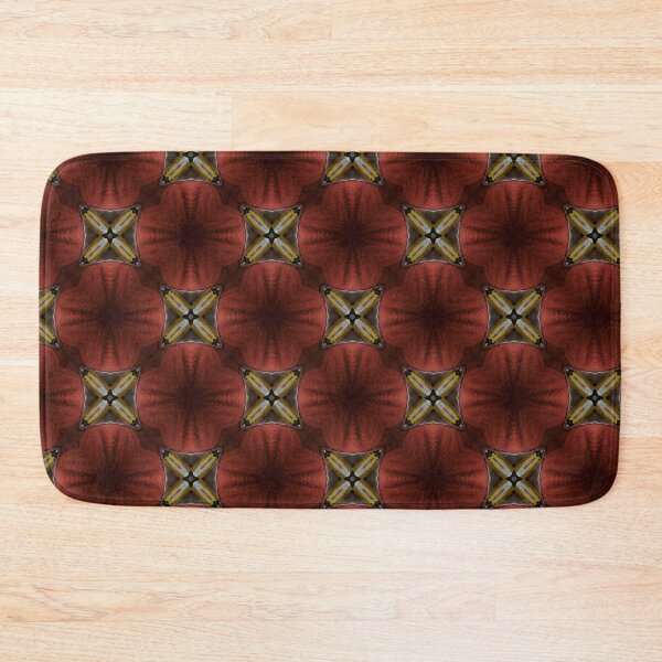 Item preview, Red and black repeating geometric pattern designed and sold by RoguePixel.