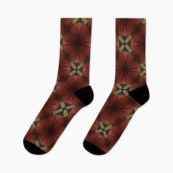 Item preview, Red and black repeating geometric pattern designed and sold by RoguePixel.