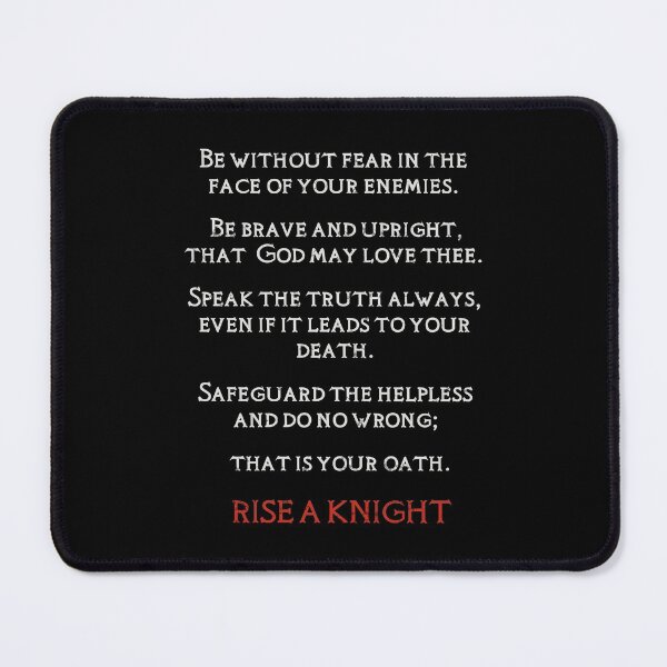 Item preview, KINGDOM OF HEAVEN, RISE A KNIGHT OATH designed and sold by Madjack Tees Kiwi SuperStore.