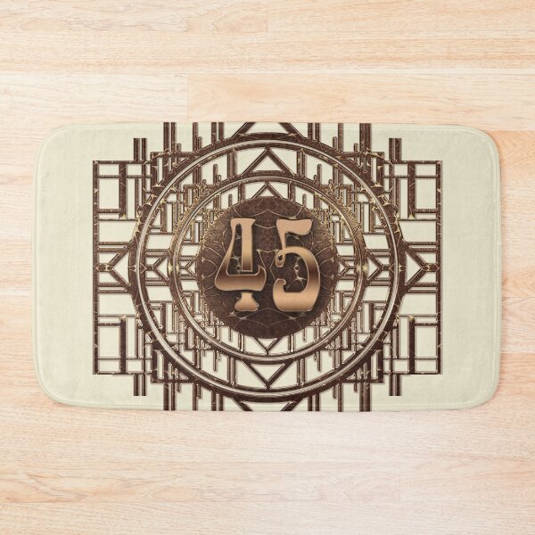 Item preview, Art deco retro design with vintage art nouveau number 45 designed and sold by Xarah.