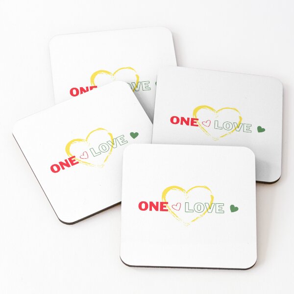 Item preview, One Love Design with Hearts T-Shirt designed and sold by irieShop.
