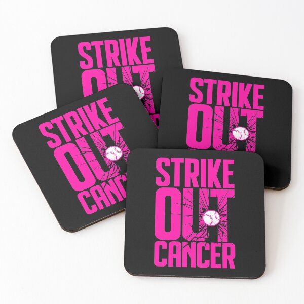 Item preview, Strike Out Breast Cancer Baseball Softball Shattered Text designed and sold by GrandeDuc.