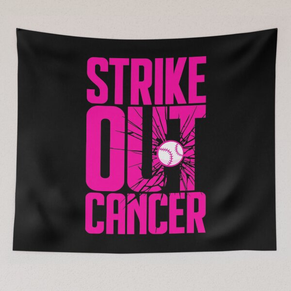Item preview, Strike Out Breast Cancer Baseball Softball Shattered Text designed and sold by GrandeDuc.