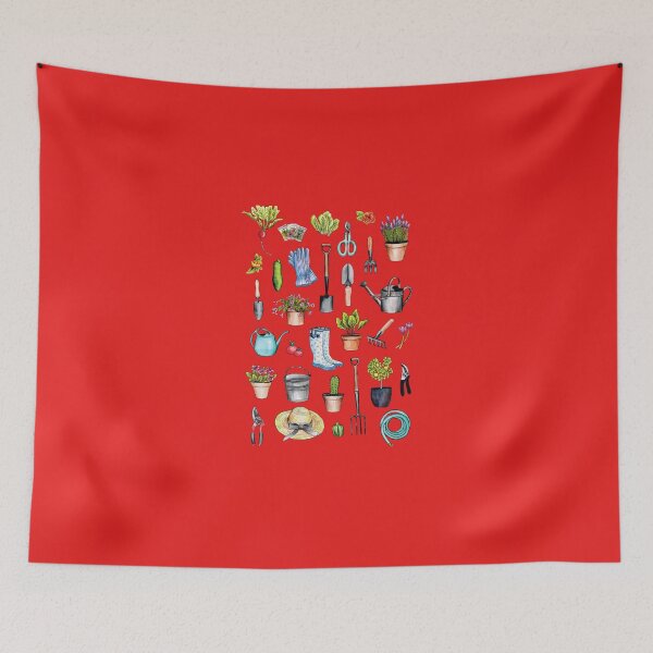 Item preview, Garden Gear - Spring Gardening Pattern w Garden Tools & Supplies Classic designed and sold by DavidHaase.