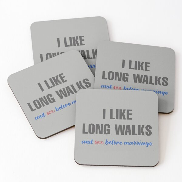 Item preview, I LIKE LONG WALKS AND SEX BEFORE MARRIAGE SHIRT designed and sold by aydapadi.