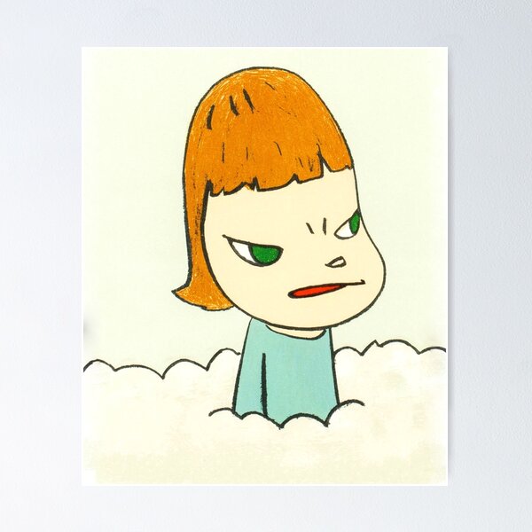 Item preview, Yoshitomo Nara In the Cloud Poster - Yoshitomo Nara In the Cloud Sticker designed and sold by odincap.