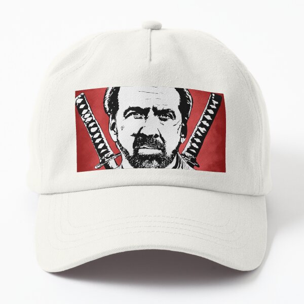 Nicolas Cage Stencil Design Prisoners Of The Ghostland Dad Hat