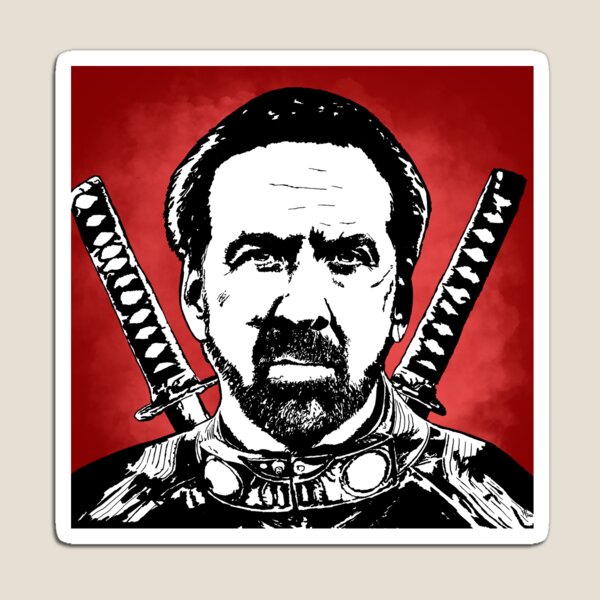 Item preview, Nicolas Cage Stencil Design Prisoners Of The Ghostland designed and sold by supermarcey.