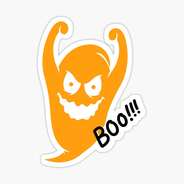 Daisydoos1 happy halloween Ghost Boo t-shirt and more! Sticker