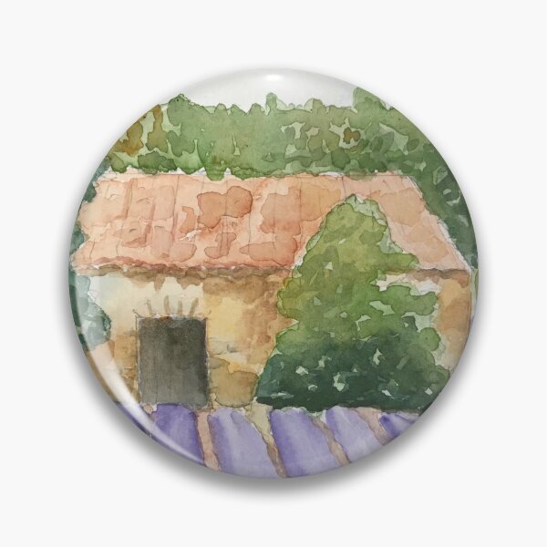 Item preview, Watercolor "Provencal house" designed and sold by Vanessaart.