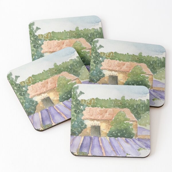 Item preview, Watercolor "Provencal house" designed and sold by Vanessaart.