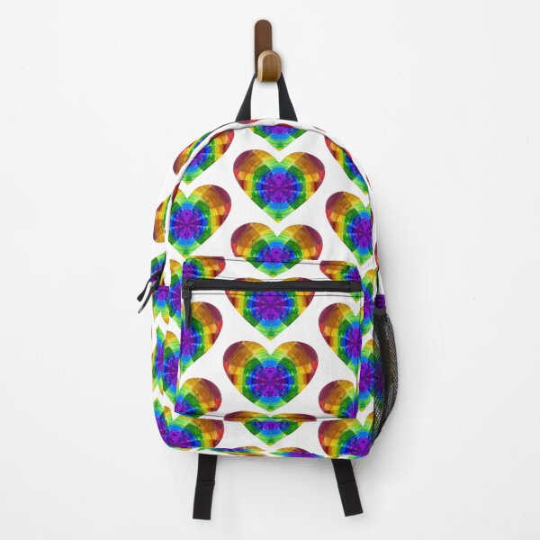 Item preview, Rainbow Cross Crystal Heart designed and sold by Omnicadabra.