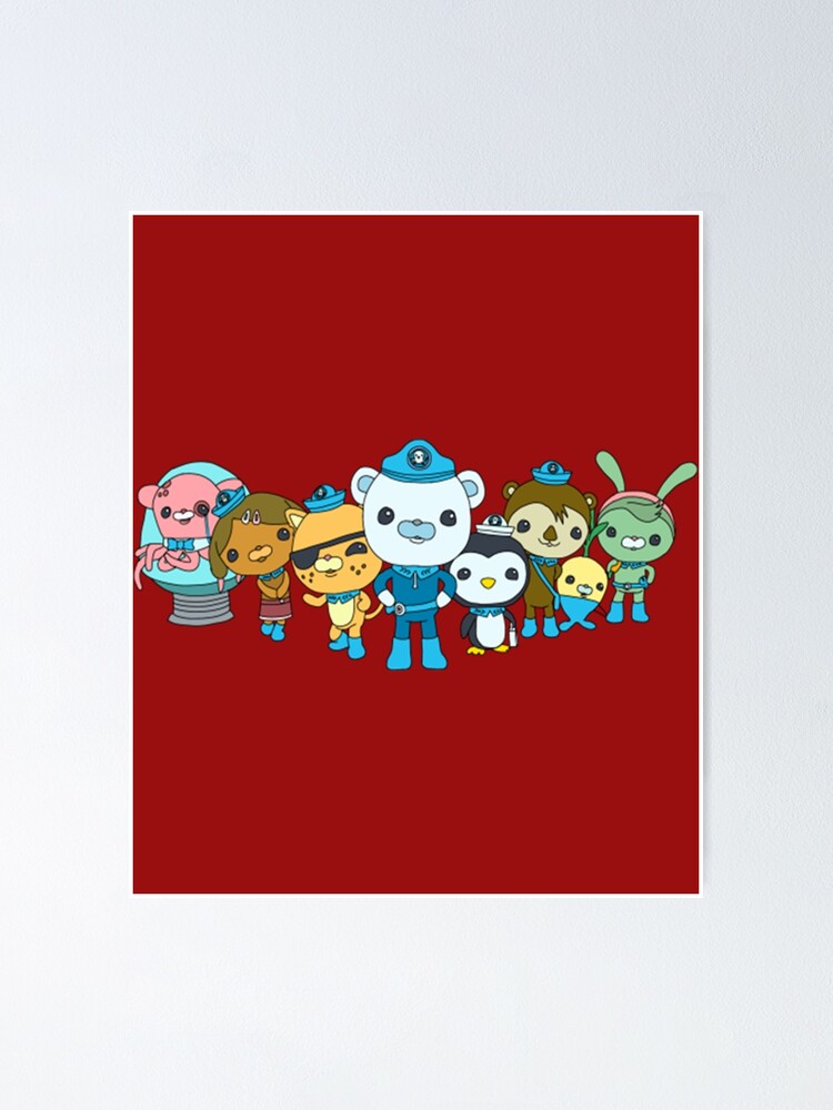 Octonauts Character All Laughed Kids T-shirt & Mask and Sticker Poster for  Sale by Reo12